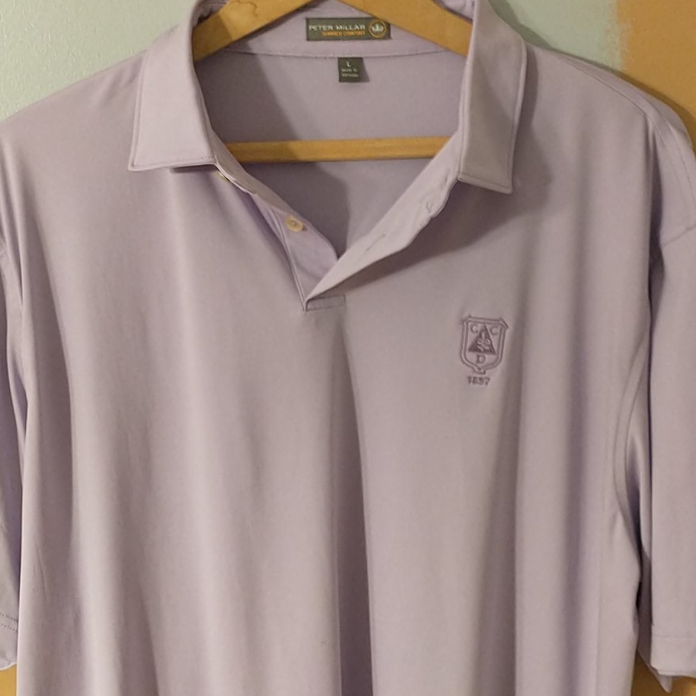 Awesome Peter Millar Lightweight Large Lilac Polo - image 1